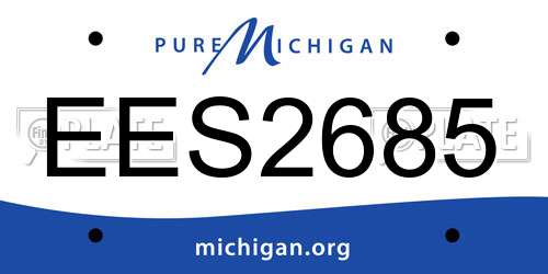 EES2685 Michigan License Plate