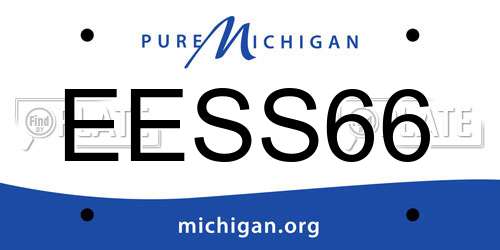 EESS66 Michigan License Plate