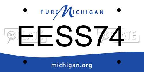 EESS74 Michigan License Plate