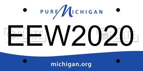 EEW2020 Michigan License Plate