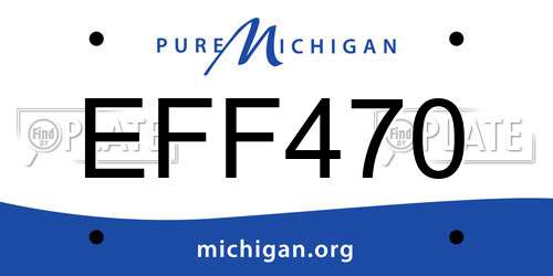 EFF470 Michigan License Plate