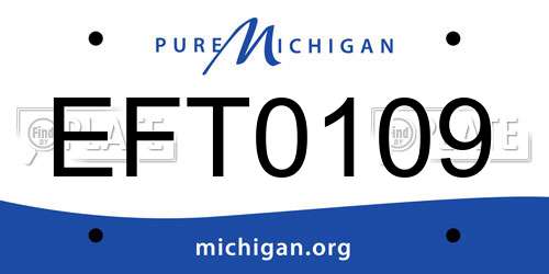 EFT0109 Michigan License Plate
