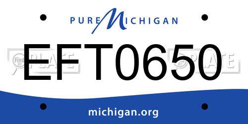 EFT0650 Michigan License Plate