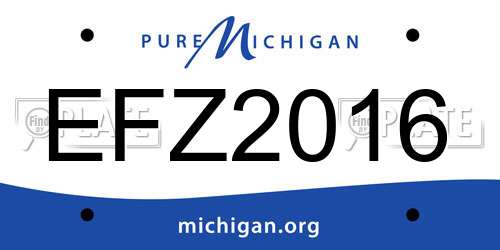 EFZ2016 Michigan License Plate