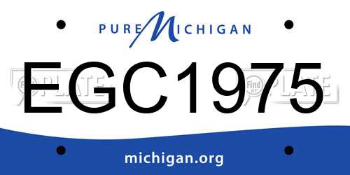 EGC1975 Michigan License Plate