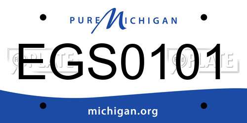 EGS0101 Michigan License Plate