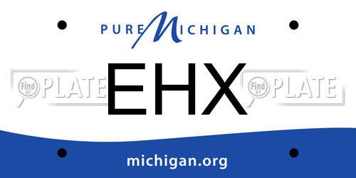EHX Michigan License Plate