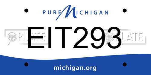 EIT293 Michigan License Plate