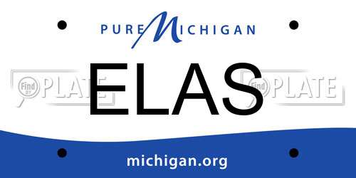 ELAS Michigan License Plate