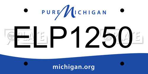 ELP1250 Michigan License Plate