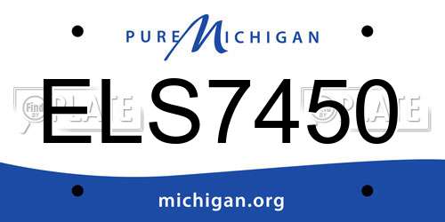 ELS7450 Michigan License Plate