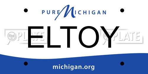 ELTOY Michigan License Plate