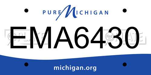 EMA6430 Michigan License Plate