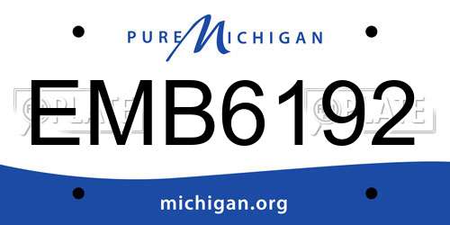 EMB6192 Michigan License Plate