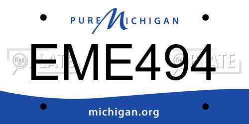 EME494 Michigan License Plate