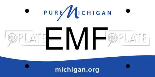 EMF Michigan License Plate