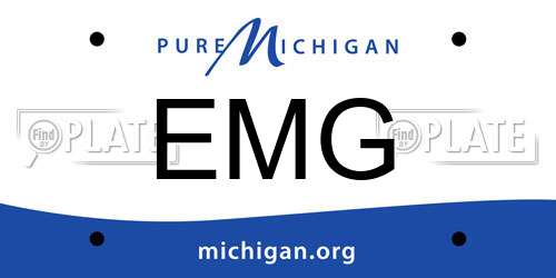 EMG Michigan License Plate