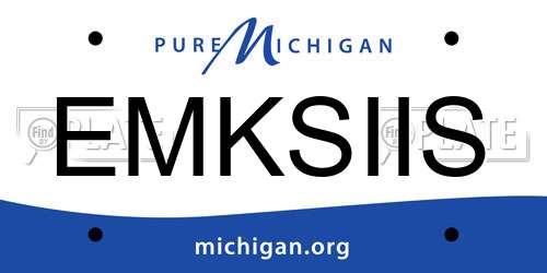 EMKSIIS Michigan License Plate