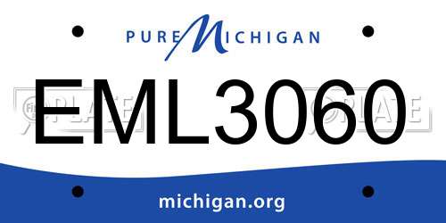 EML3060 Michigan License Plate
