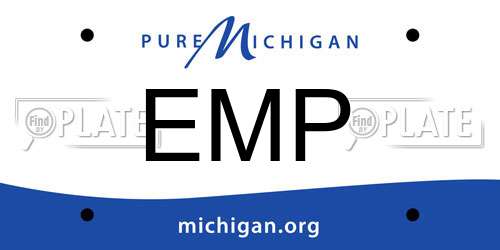 EMP Michigan License Plate