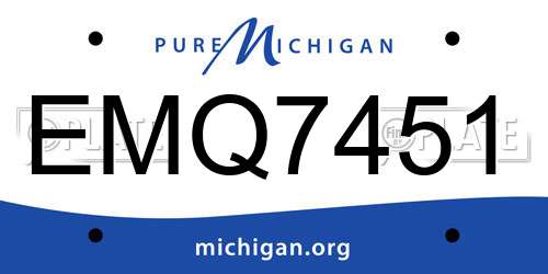 EMQ7451 Michigan License Plate