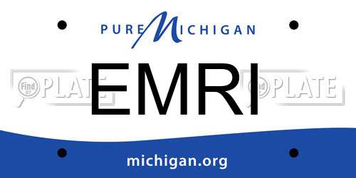 EMRI Michigan License Plate