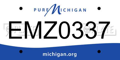 EMZ0337 Michigan License Plate
