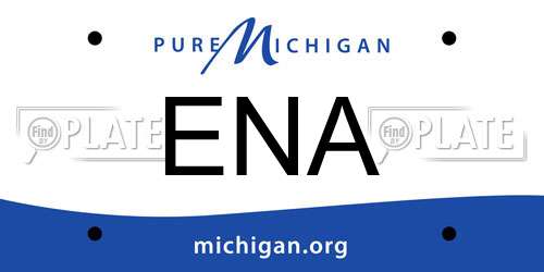 ENA Michigan License Plate