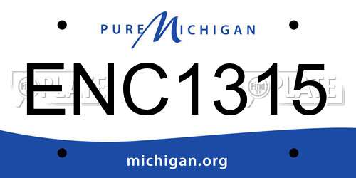 ENC1315 Michigan License Plate