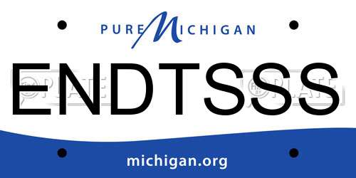 ENDTSSS Michigan License Plate