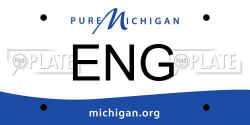 ENG Michigan License Plate