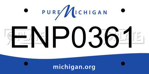 ENP0361 Michigan License Plate