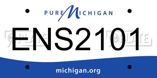 ENS2101 Michigan License Plate