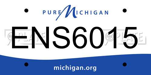 ENS6015 Michigan License Plate