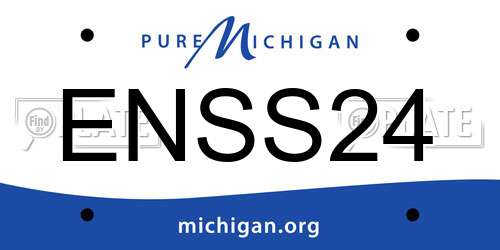 ENSS24 Michigan License Plate