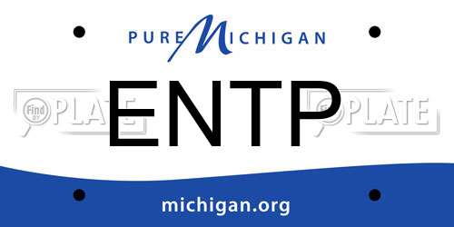 ENTP Michigan License Plate
