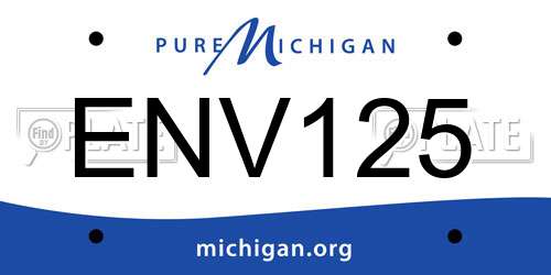 ENV125 Michigan License Plate