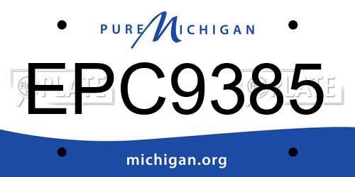EPC9385 Michigan License Plate