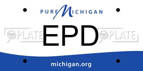 EPD Michigan License Plate