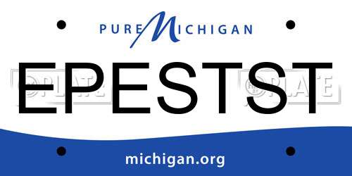 EPESTST Michigan License Plate