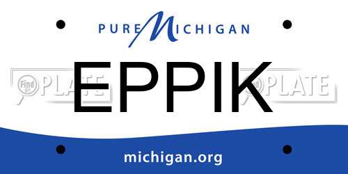 EPPIK Michigan License Plate