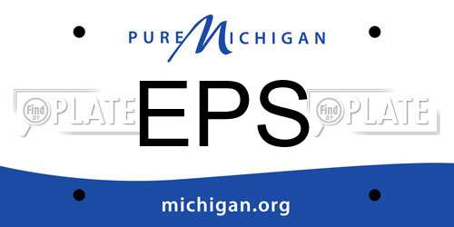 EPS Michigan License Plate