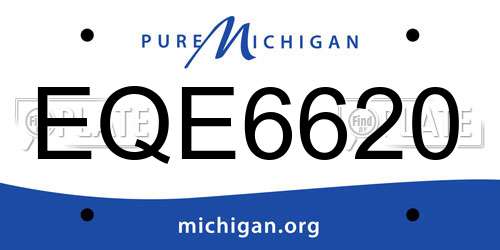 EQE6620 Michigan License Plate