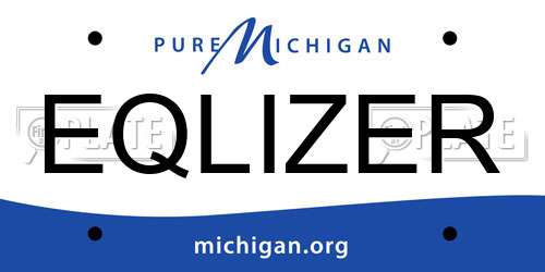 EQLIZER Michigan License Plate