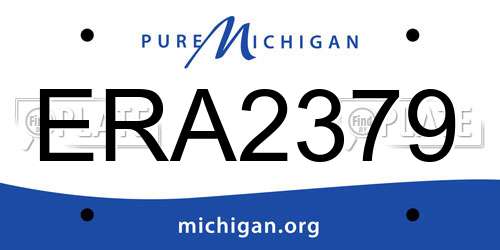 ERA2379 Michigan License Plate