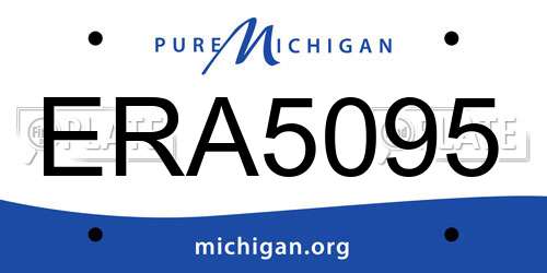 ERA5095 Michigan License Plate