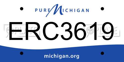 ERC3619 Michigan License Plate
