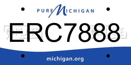 ERC7888 Michigan License Plate
