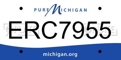 ERC7955 Michigan License Plate