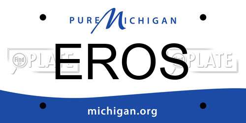 EROS Michigan License Plate